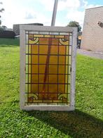 Glas in lood uit oud klooster enkele barstjes aan de zijkant, Doe-het-zelf en Verbouw, Glas en Ramen, Ophalen, Gevelraam of Ruit