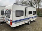Hobby De Luxe 450 UF Mover/Voortent/Luifel, Caravans en Kamperen, Caravans, Overige typen, Rondzit, Hobby, Schokbreker