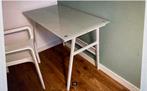 bureau van glas, stevig ikea, Huis en Inrichting, Bureaus, Ophalen, Zo goed als nieuw, Bureau