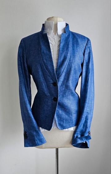 Purdey kobalt linnen blazer  40/42 beschikbaar voor biedingen