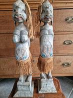 Afrikaanse Houten Beelden - Stam Man & Vrouw, Ophalen of Verzenden