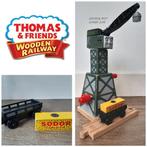 Thomas de Trein Houten Series, Cranky met Cargo Car, Kinderen en Baby's, Speelgoed | Thomas de Trein, Ophalen of Verzenden, Gebruikt