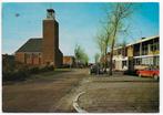 Scharendijke Kerk en Gemeentehuis Gelopen Ansichtkaart B4436, Ophalen of Verzenden, 1980 tot heden, Gelopen
