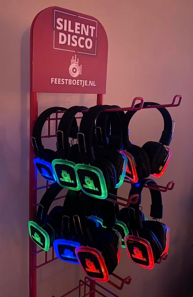 Super toffe silent disco, Hobby en Vrije tijd, Feestartikelen | Verhuur, Nieuw, Overige, Ophalen