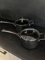 Le creuset ceramic collection steelpannen 18 en 20 cm, Ophalen, Overige materialen, Inductieplaat, Zo goed als nieuw