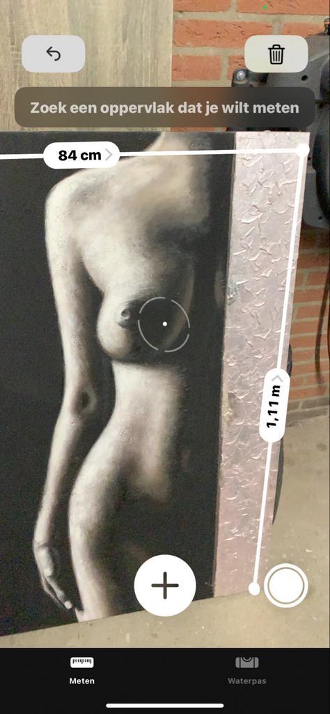 Modern Schilderij - Vrouwelijk Naakt - 84x111cm, Antiek en Kunst, Kunst | Schilderijen | Modern, Ophalen