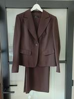 Claudia Sträter Mantelpak Maat 42, Kleding | Dames, Kostuum of Pak, Bruin, Maat 42/44 (L), Ophalen of Verzenden