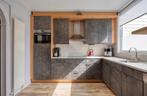 Mooie houten keuken met Etna apparatuur, Huis en Inrichting, Ophalen, Zo goed als nieuw, 25 tot 50 m², Grijs