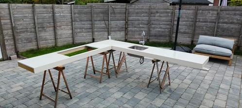 Composiet Keukenblad Buitenkeuken met Spoelbak, Huis en Inrichting, Keuken | Keukenelementen, Gebruikt, Minder dan 100 cm, 200 cm of meer