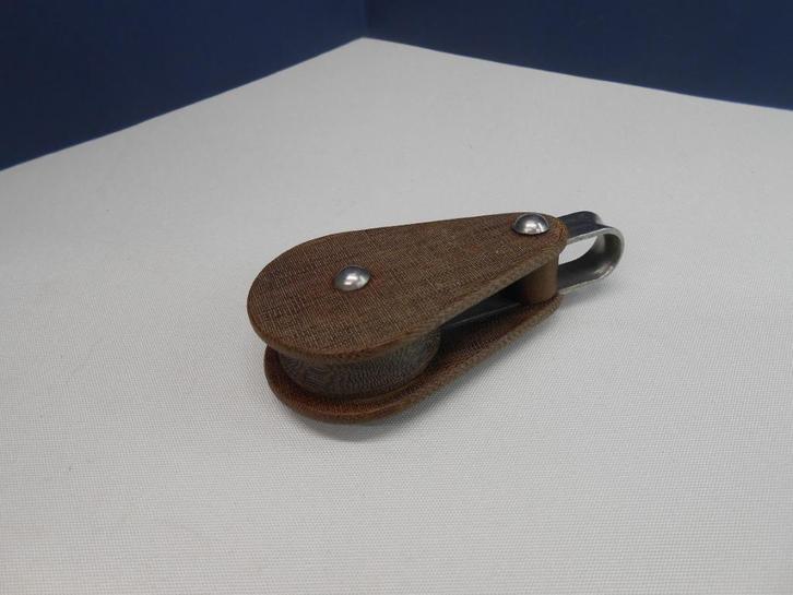 Tufnol blok, katrol, enkelschijfs, 8 - 10 mm, Watersport en Boten, Accessoires en Onderhoud, Gebruikt, Lijn of Blok, Ophalen of Verzenden