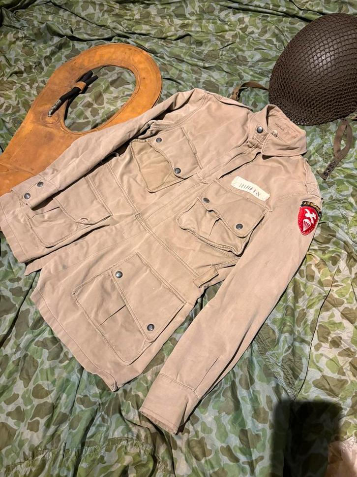 Originele WW2 geidentificeerde M42 Paratrooper jumpjacket !, Verzamelen, Militaria | Tweede Wereldoorlog, Kleding of Schoenen