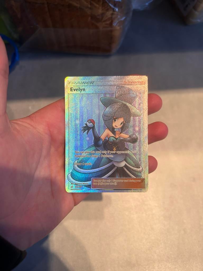 Evelyn 175/181 - Zeldzame Pokémonkaart, Ophalen of Verzenden, Gebruikt, Losse kaart, Foil