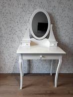 Witte kaptafel, Huis en Inrichting, Tafels | Kaptafels, Ophalen, 50 tot 100 cm, Zo goed als nieuw, Minder dan 100 cm