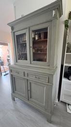 Brocante vitrinekast – landelijke stijl – 110x200 cm, Gebruikt, 100 tot 150 cm, 200 cm of meer, Ophalen of Verzenden