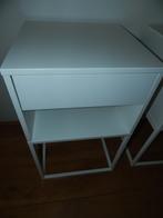 Bedside Table White, Ophalen, Overige materialen, Minder dan 45 cm, 55 tot 70 cm