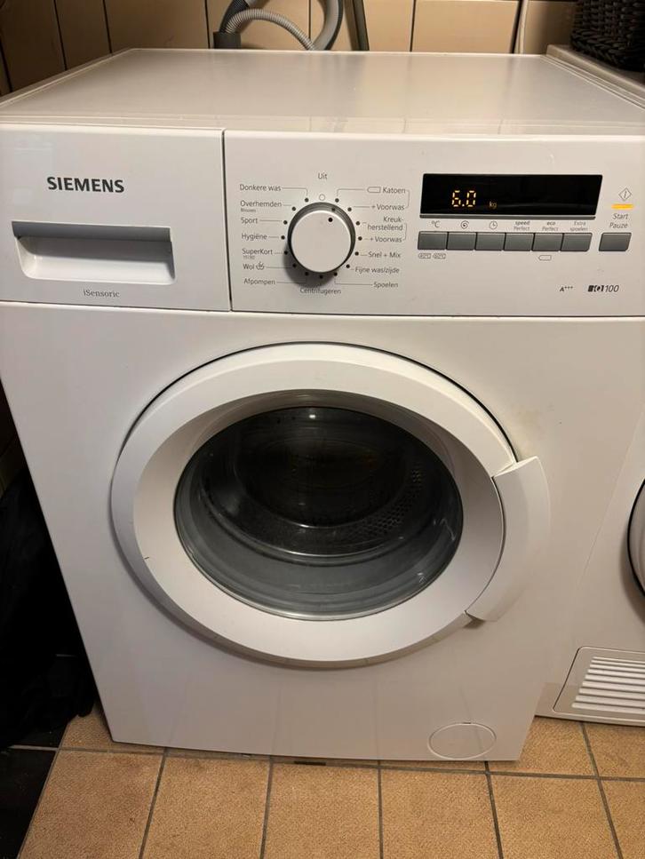Siemens iSensoric IQ100 wasmachine, Witgoed en Apparatuur, Wasmachines, Zo goed als nieuw, 6 tot 8 kg, 85 tot 90 cm, 1200 tot 1600 toeren