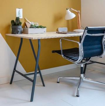 2 x IKEA LERBERG schragen / tafelpoten / onderstel bureau beschikbaar voor biedingen