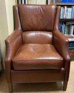 Leren fauteuil  (schapen leer) van Bendic uit Goor., Ophalen, Gebruikt, 75 tot 100 cm, Leer