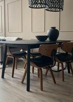 Set van 3 vintage eetkamerstoelen, Huis en Inrichting, Barkrukken, Ophalen, Gebruikt, 60 tot 90 cm, 3 krukken