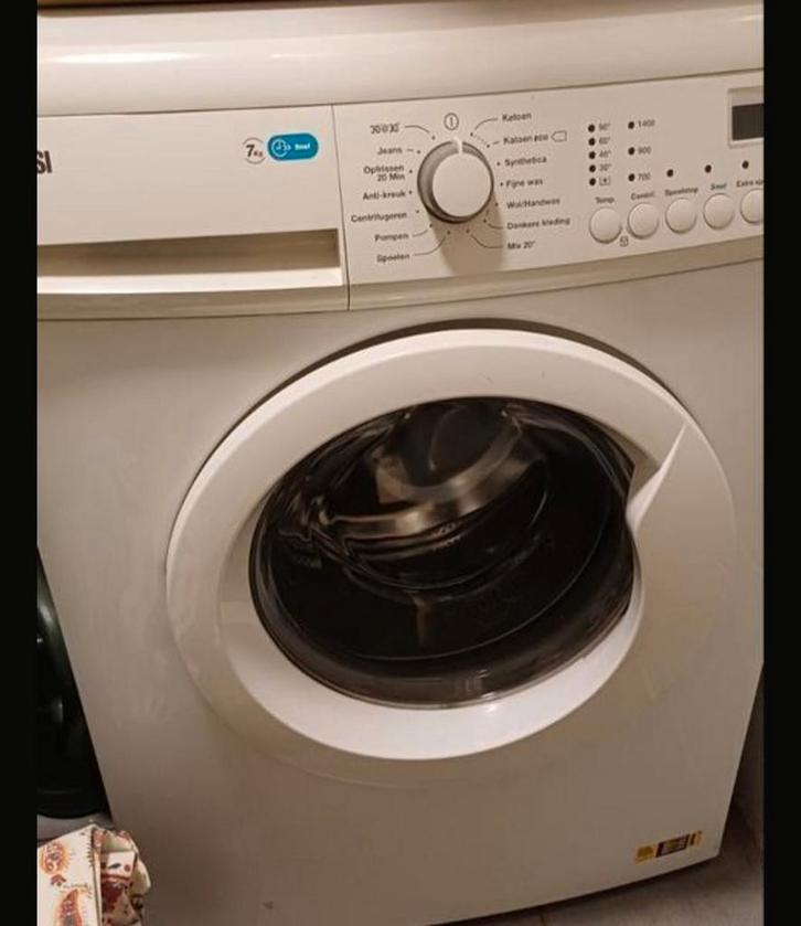 Wasmachine - Zanussi Lindo 100, Witgoed en Apparatuur, Wasmachines, Gebruikt, Voorlader, 6 tot 8 kg, 85 tot 90 cm, 1200 tot 1600 toeren