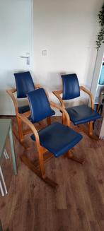3x Stokke / Varier Actulum Schommelstoelen (Vintage, 1960), Huis en Inrichting, Ophalen, Gebruikt, Drie, Blauw