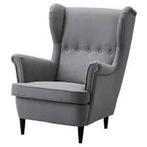 Ikea Strandmon oorfauteuil fauteuil grijs, Ophalen, Gebruikt