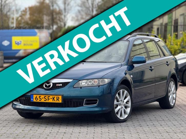 Mazda 6 Sportbreak 2.3i Active | Automaat | Leder elektrisch, Auto's, Mazda, Bedrijf, Te koop, 6 sportbreak, ABS, Airbags, Airconditioning