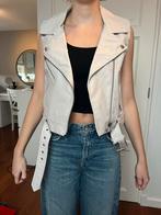 Nep leren body warmer met tekst maat S, Kleding | Dames, Only, Beige, Ophalen of Verzenden, Zo goed als nieuw