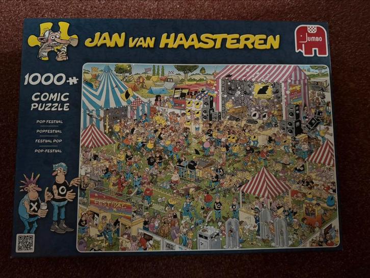 Jan van Haasteren puzzel het popfestival 1000 stukjes, Hobby en Vrije tijd, Denksport en Puzzels, Zo goed als nieuw, Legpuzzel