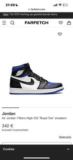 Nike air Jordan 1 44 royal toe, Kleding | Heren, Schoenen, Blauw, Ophalen of Verzenden, Zo goed als nieuw, Sneakers of Gympen