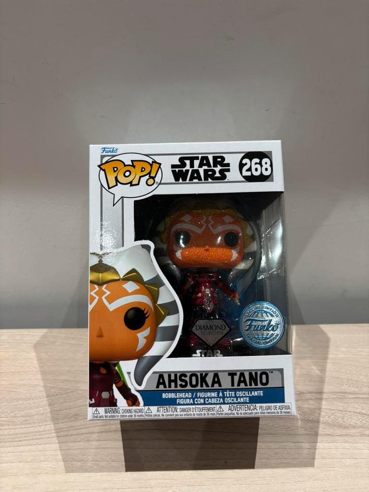 Funko Pop! #268 – Ahsoka Tano Special– Diamond Edition, Verzamelen, Poppetjes en Figuurtjes, Nieuw, Ophalen of Verzenden