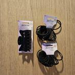 NIEUW Zenner haarklem zwart + haarelastiekjes 32x, Ophalen of Verzenden, Nieuw, Haarspeld