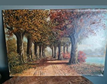 Schilderij “Bospad” – P. van Schaik Jr. beschikbaar voor biedingen