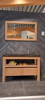 Badmeubel 120cm incl. spiegel Showroom model, Huis en Inrichting, Badkamer | Badkamermeubels, Ophalen, 100 tot 150 cm, Zo goed als nieuw