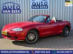 Mazda MX-5 1.6i|Leder|NAP|Roestvrij|Originele staat|Uniek!, 13 km/l, Achterwielaandrijving, Gebruikt, Zwart