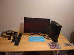 Luxe Gaming Set: PC, Scherm, Toetsenbord + Houder, Ophalen, Zo goed als nieuw, Gaming