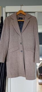 Dames jas - coat - Mantel - Maat M - Clarina - grijs/beige, Maat 38/40 (M), Beige, Gedragen, Clarina