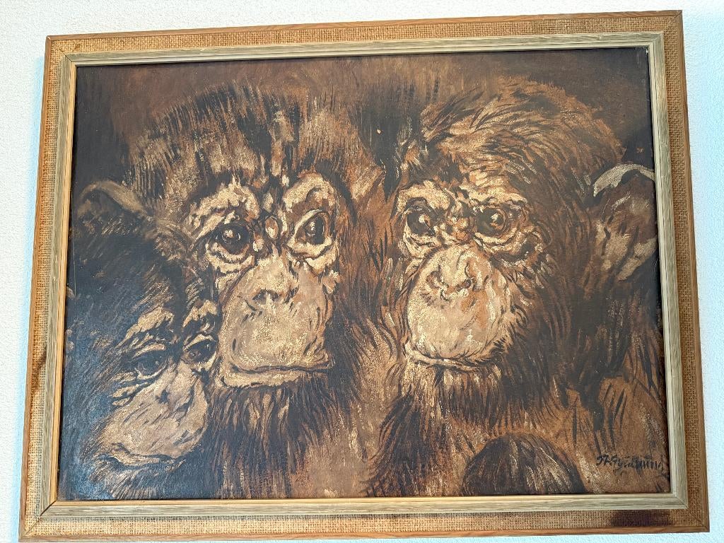 Schilderij Theo Goedvriend, Ophalen of Verzenden