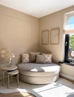 Ronde loungebank / daybed, Huis en Inrichting, Ophalen, 150 tot 200 cm, 75 tot 100 cm, Zo goed als nieuw