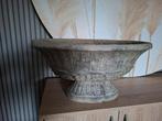 Brocante ,stoere bloempot uit marum, Ophalen, Zo goed als nieuw, Rond, Riet