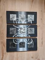 Drieluik Schilderij met Vlinder Motief, Antiek en Kunst, Kunst | Schilderijen | Abstract, Ophalen