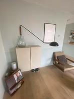 Mid century moderne lamp, met zwenkarm en draaibare kap, Huis en Inrichting, Lampen | Vloerlampen, Ophalen