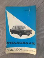 Vraagbaak Simca 1000 1971-1974 P. Olyslager, Auto diversen, Ophalen of Verzenden
