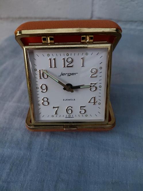 Vintage Jerger Reiswekker - Duitsland, Antiek en Kunst, Antiek | Klokken, Ophalen