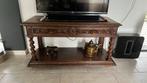 Antiek wand meubel voor de tv, 25 tot 50 cm, 100 tot 150 cm, Rechthoekig, Ophalen of Verzenden