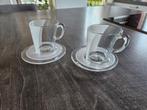Koffiekopjes + schotels 2 stuks, Ophalen of Verzenden, Nieuw