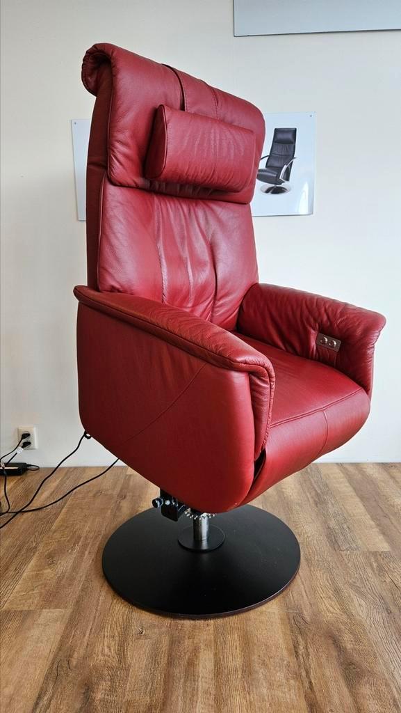 Prominent sta op fauteuil/stoel bij Zitgemak joure, Huis en Inrichting, Fauteuils, Zo goed als nieuw, Leer, 50 tot 75 cm, 75 tot 100 cm