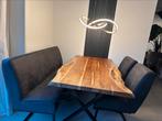 Massief Houten Eettafel EN / OF Eetkamerbank & Stoelen, Huis en Inrichting, Complete eetkamers, Ophalen, Zo goed als nieuw