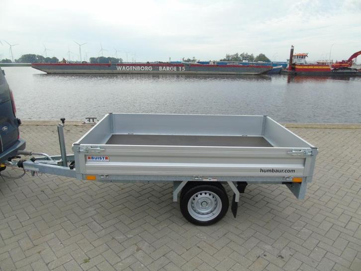 Humbaur HU132314 230x140cm enkelasser plateau Buist Voorraad, Auto diversen, Aanhangers en Bagagewagens, Nieuw, Ophalen