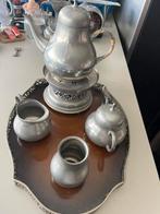 Etain pur theepot en servies, Antiek en Kunst, Antiek | Tin, Ophalen of Verzenden